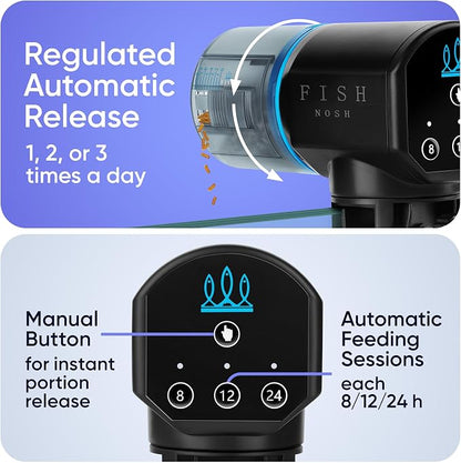 Automatic Fish Feeder for Aquarium - New Generation 2026, Auto Food Dispenser with Timer for Small Tank, Big Aquariums & Pond, Model-ML