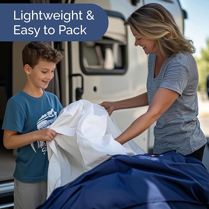 Short Queen Size 4 Piece Sheet Set - RV Short Queen, Soft, Breathable & Cooling Bed Sheets Set with Deep Pockets - Hotel Luxury Bedding for Women, Men, Kids, Teens, Boys and Girls - Oeko-Tex - White