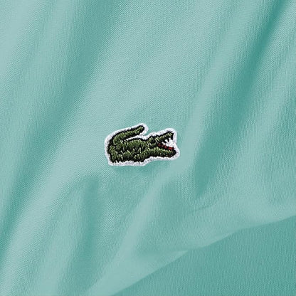 Lacoste 100% Cotton Percale 4-Piece Sheet Set – Cool, Crisp, Matte, and Durable, Oeko-Tex Certified – Solid, Water Blue, California King