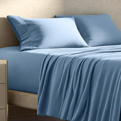 Bare Home Super Soft Fleece Sheet Set - Queen Size - Extra Plush Polar Fleece, No-Pilling Bed Sheets - All Season Cozy Warmth (Queen, Coronet Blue)