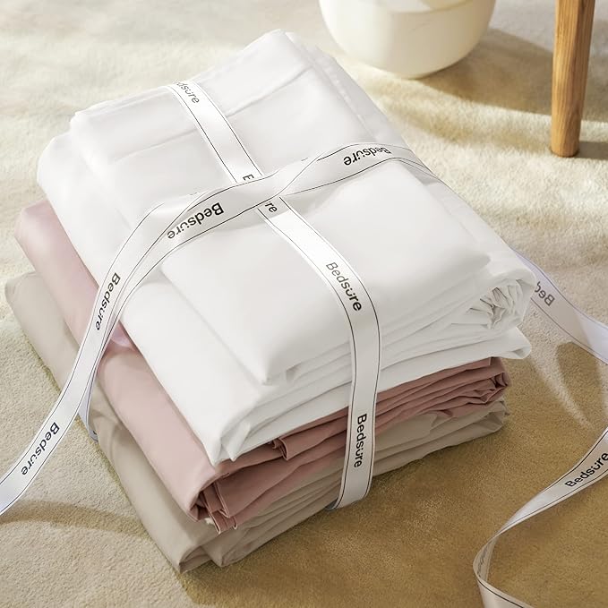 Bedsure Cooling Duvet Cover King Size - Moisture Wicking and Silky Eucalyptus Lyocell Cotton Hybrid Comforter Cover Set for Hot Sleeper - Buttery Soft and Breathable, Cooling Bedding Set, Sand