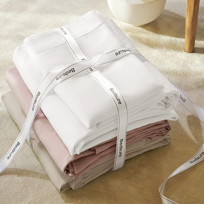 Bedsure Cooling Duvet Cover Queen Size - Moisture Wicking and Silky Eucalyptus Lyocell Cotton Hybrid Comforter Cover Set for Hot Sleeper - Buttery Soft and Breathable, Cooling Bedding Set, Sand