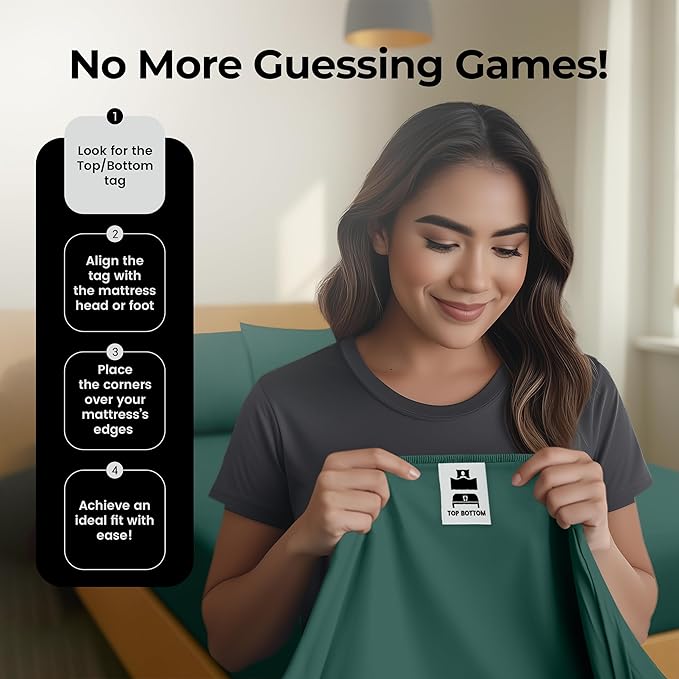 Utopia Bedding Queen Fitted Sheet - Bottom Sheet - Deep Pocket - Soft Microfiber - Shrinkage and Fade Resistant - Easy Care -1 Fitted Sheet Only (Emerald)