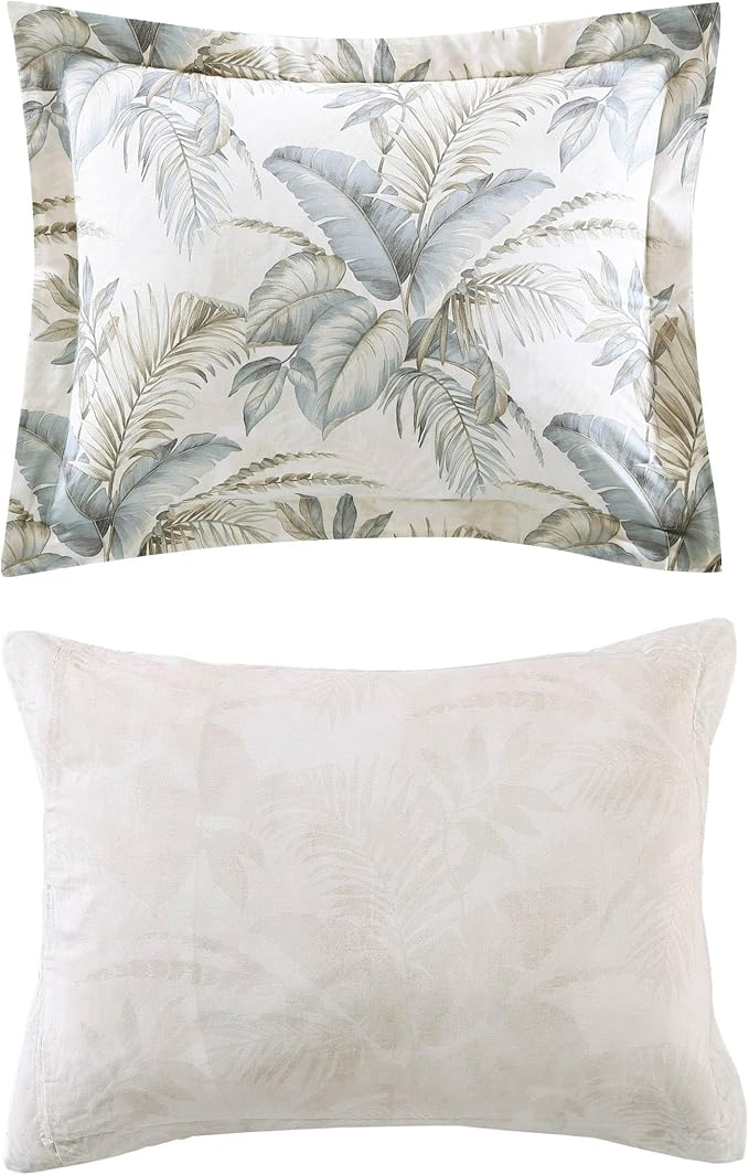 Tommy Bahama - King Comforter Set, Soft Woven Bedding with Matching Pillowcases, Medium Weight for Year Round Comfort, 3 Piece Bed Set (Bakers Bluff Blue)
