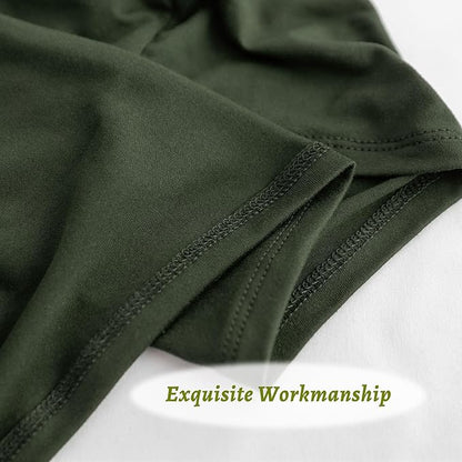 Stretchy Body Pillow Case Cover - Jersey Knit Long Pillowcase for Body Pillow, 1 Pack - Envelope Closure & Skin-Friendly, Soft and Breathable for Sleeping, 20"x54", Olive Green