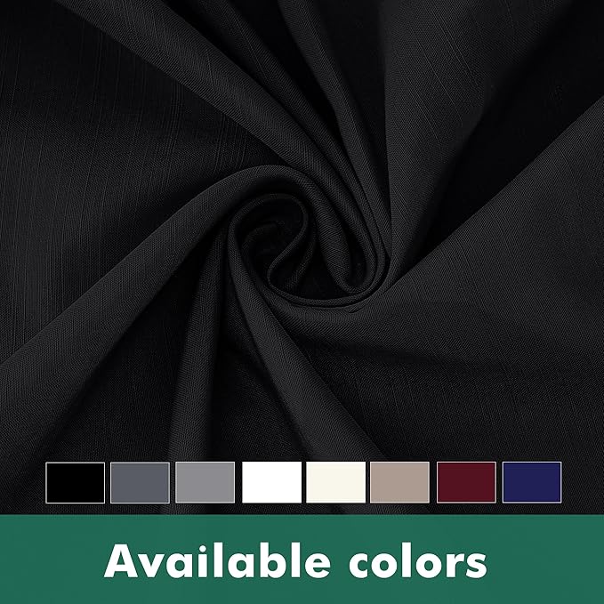 Biscaynebay Wrap Around Bed Skirts with Split Corners for King Beds 17" Drop, Black Elastic Dust Ruffles Adjustable Easy Fit Wrinkle & Fade Resistant Silky Luxurious Fabric Machine Washable