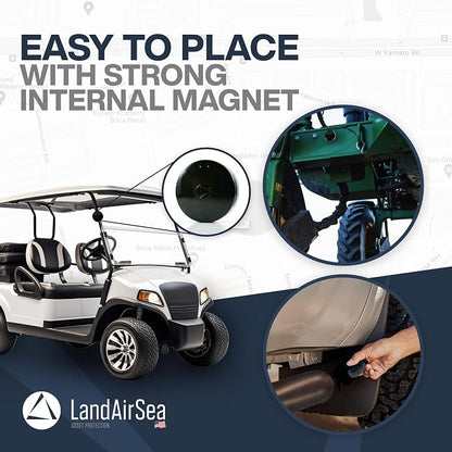 LandAirSea 54 GPS Tracker (Premium Edition) - Long Battery, Magnetic, & Waterproof. Global GPS Tracker for Vehicles. Made in the USA from Domestic & Imported Parts. Subscription is Required.