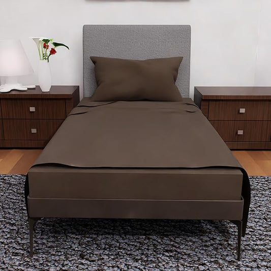 Twin XL Sheets Set - 3 Piece Bedding - Wrinkle Free, Fade Resistant, Double Brushed Microfiber - Deep Pockets/Easy Fit - 1800 Series Ultrasoft, Cooling Sheets (Chocolate)