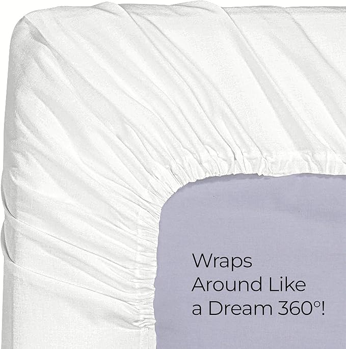 Utopia Bedding Queen Fitted Sheet - Bottom Sheet - Deep Pocket - Soft Microfiber - Shrinkage and Fade Resistant - Easy Care -1 Fitted Sheet Only (White)