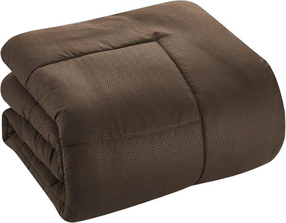 8 Piece Comforter Set Bag with Greek Key Design, (Pack of 3)