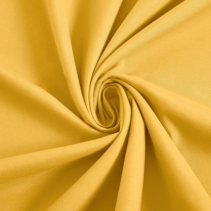 MILVOWOC 2Pcs Brushed Microfiber Body Pillowcases - 20 x 48 Inch, Yellow Pillow Case Set Non Slip Envelope Pillow Cover with Moisture Absorption and Anti-Wrinkle