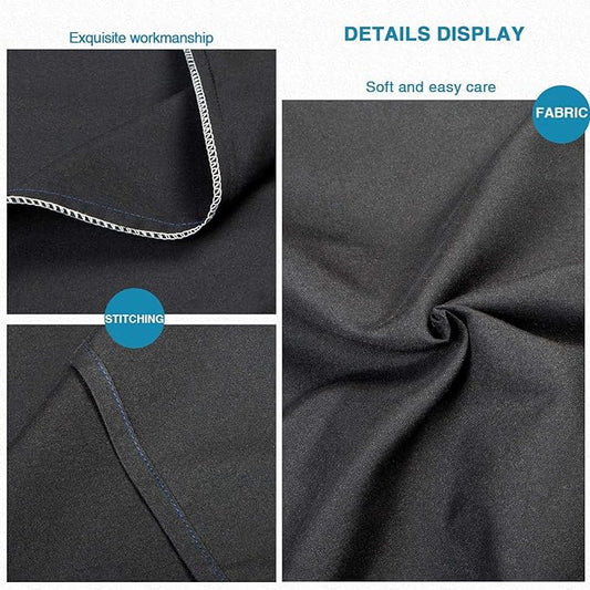 FLXXIE King Pillow Cases Set of 2, Soft Microfiber Pillow Covers with Envelope Closure, Wrinkle, Fade and Stain Resistant Pillowcases, 20x36, Black