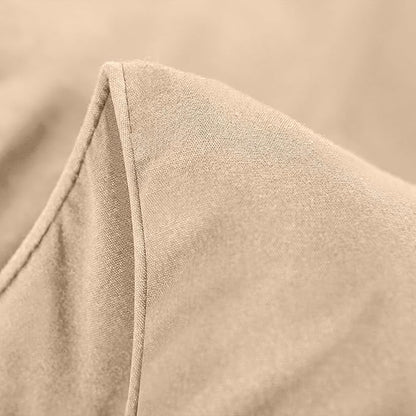 Utopia Bedding Comforters King Size, All Season Duvet Insert, Down Alternative Box Stitched Bed Comforter with Corner Tabs, Machine Washable (Beige)