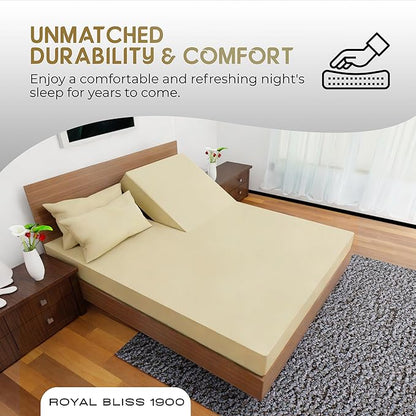 Top Split Flex Head King Size Sheet Set - Egyptian Quality Ultra-Soft Bed Sheets | Double Brushed | Deep Pockets- Easy Fit - 4 Piece Set- Fade Resistant (Tan)