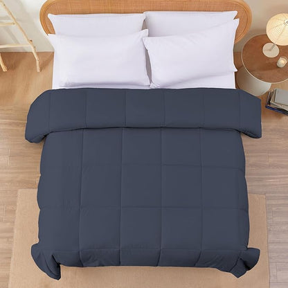 Modern Threads Down Alternative Reversible Comforter Denim/Cloud Blue Queen