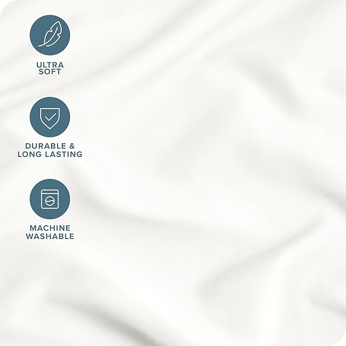 Bare Home Microfiber Pillow Cases - King 20x40 - Cooling Pillowcases - Double Brushed - Easy Care - Envelope Closure (King Pillowcase Set of 2, Cream)
