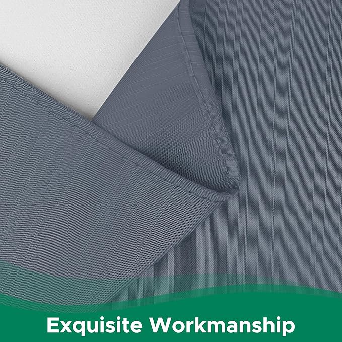Biscaynebay Wrap Around Bed Skirts for Full & Full XL Beds 14" Drop, Dark Grey Adjustable Elastic Dust Ruffles Easy Fit Wrinkle & Fade Resistant Silky Luxurious Fabric Solid Machine Washable