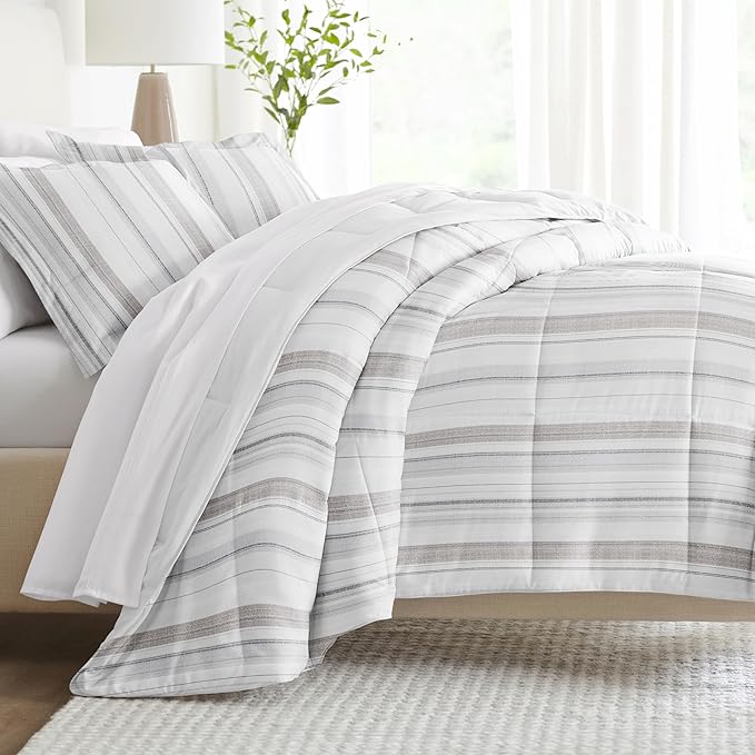Linen Market Reversible King Size Comforter Set (3 Piece) - Bring Luxury Home with Our Soft and Lightweight Down Alternative Comforter King Set - This Includes Your King Comforter and 2 Pillow Shams