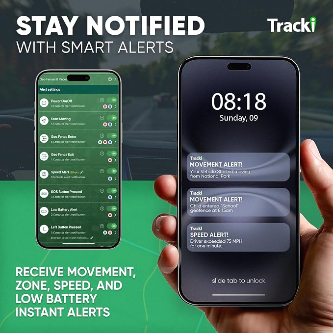 Tracki Mini GPS Tracker, Subscription Required, Cancel Anytime – Universal Compact 4G LTE Tracker for Vehicles (Tracker + Mini Box)