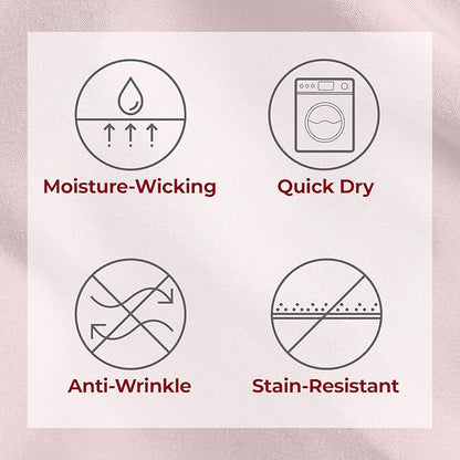 Mellanni Split King Sheets Set - 5 PC Iconic Collection Bedding - Hotel Luxury, Extra Soft, Cooling Bed Sheets - Wrinkle, Fade, Stain Resistant (Split King, Blush Pink)
