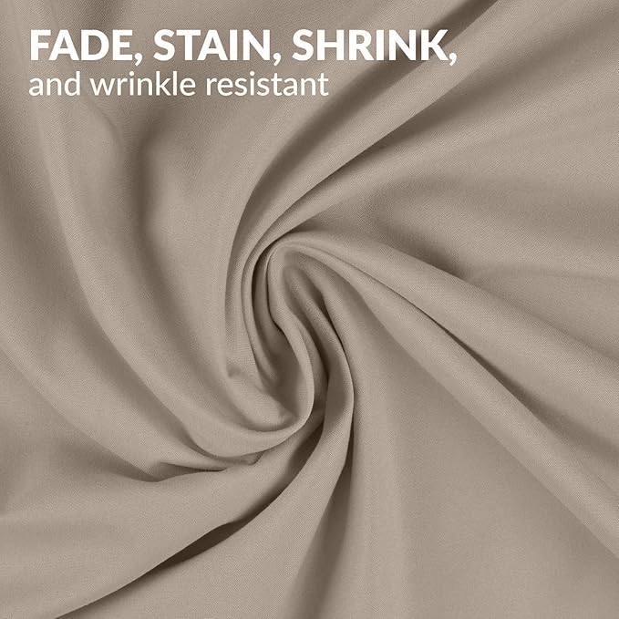 Mellanni Pillow Cases - Luxury, Extra Soft, Cooling Pillow Covers - 2 PC Iconic Collection Pillowcases - Envelope Closure (Standard/Queen 20" x 30", Tan)