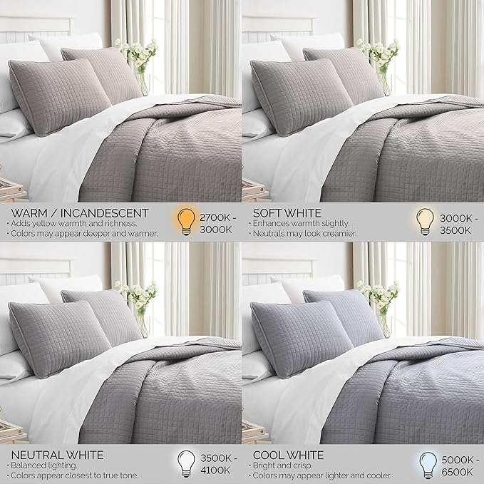Southshore Fine Living, Inc. Comforter Quilt, King Size Bedding Set, Cal King Quilt Coverlet Set with 2 Shams, Soft Brushed Lightweight Bedspread, Pet Hair Resistant, Steel Grey
