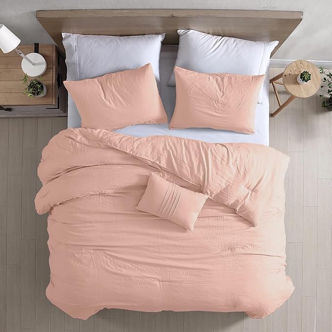 Modern Threads - Comforter Set - Down Alternative Brushed Microfiber - Elegant All Season Bedspread Set - Includes Comforter, Shams, & Decorative Pillow - Luxurious Bedding - Peony Silver, King