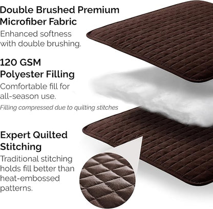 Southshore Fine Living, Inc. Oversized King Quilt Bedding Set, Soft Brushed Microfiber Bedspread, Pet Hair Resistant Bedding, California/King Quilt Coverlet Set with 2 Shams, Chocolate Brown