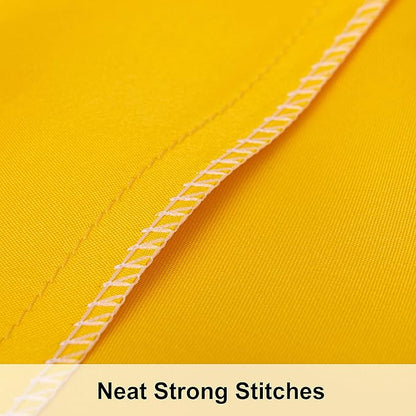 NTBAY 12 Pack Satin King Pillowcases for Hair and Skin, Luxurious and Silky Pillow Cases with Envelope Closure, 20 x 36 Inches, Yellow