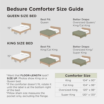 Bedsure Velvet Fleece Comforter Set King, Sage Green Lightweight Quilted Bedding Set, Soft Warm Blanket for All Season, 3 Pieces, 1 Comforter (104" x 90") and 2 Pillow Shams (20" x 36")