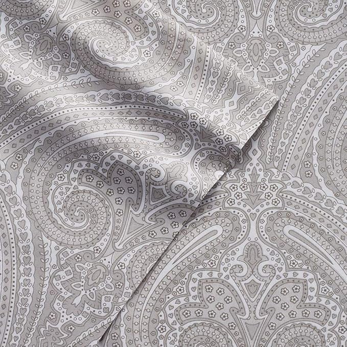 1500 Supreme Collection California King Sheet Sets Paisley - Luxury Hotel Bed Sheets and Pillowcase Set for California King Mattress - Extra Soft, Elastic Corner Straps, Deep Pocket Sheets, Paisley