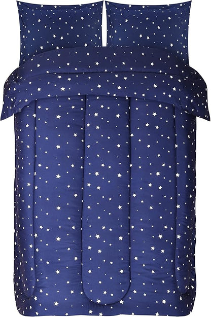 Utopia Bedding Star Kids Comforter Set with 2 Pillow Shams, 3 Piece Soft Microfiber Twin Bed Comforter with Pillow Shams, Printed Kids Bedding for Boys and Girls, Lightweight, Breathable,Easy Care