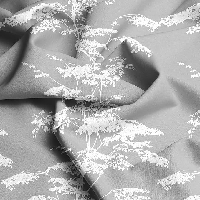 YIYEA Pillow Cases Queen Size Set of 4, Ultra Soft 1800TC Hotel Quality Double Brushed Microfiber Embroidered Pillowcases and Floral Pillow Covers, Envelope Closure, Fade Resistant (20"x30")