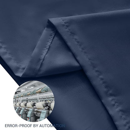 Pillowcases King Size 24 Pack - Bulk Pillow Cases with Envelope Closure, Soft Brushed Microfiber Pillow Covers Hospital Hotel Airb&bs Essentials for Hosts (20x36, Navy Blue)