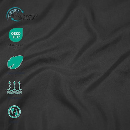 ZPECC Pillow Cases Standard Size Set of 12, 20x26 Envelope Closure Pillowcases, Soft Plain Brushed Microfiber Covers Hypoallergenic Breathable, Black