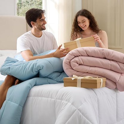 Bedsure Comforter Duvet Insert - Quilted Comforters Oversized King Size, All Season Duvet, GentleSoft Down Alternative Bedding, with 8 Tabs, Gifts for Women, Sage Green, Oversized King 116x98 Inches