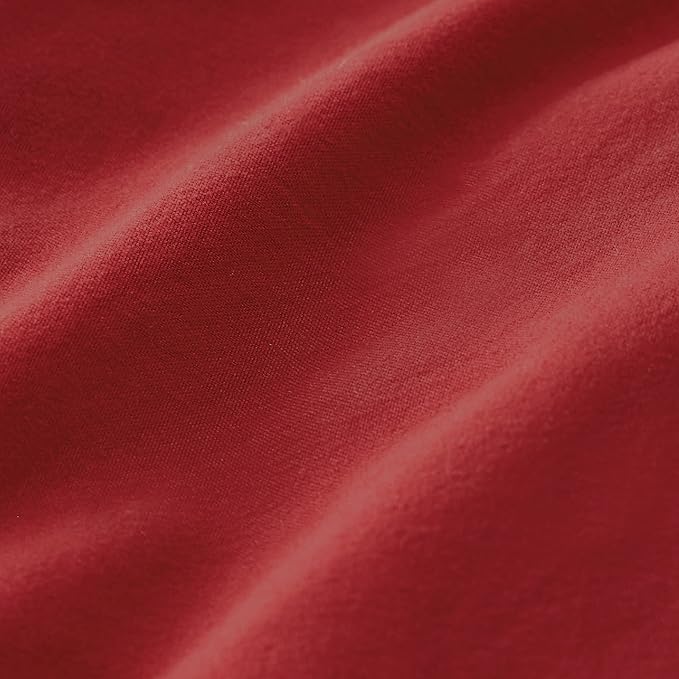 Bedsure Red Duvet Cover Queen Size - 3 Pieces Prewashed Cotton-Like Polyester Extra Soft Bedding Set, Includes 1 Duvet Cover 90x90 Inches with Zipper Closure & 2 Pillow Shams, Comforter Not Included