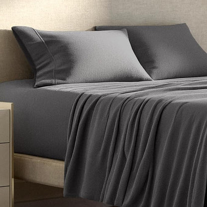 Bare Home Super Soft Fleece Sheet Set - Twin Extra Long Size - Extra Plush Polar Fleece, No-Pilling Bed Sheets - All Season Cozy Warmth (Twin XL, Grey)
