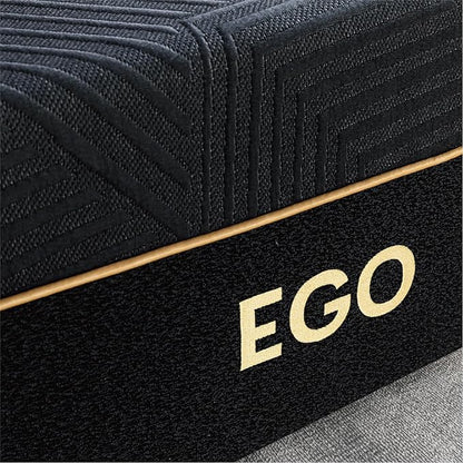 EGOHOME 14 Inch Twin Memory Foam Mattress for Back Pain, Cooling Copper Gel Bed in a Box, Foam Made in USA, CertiPUR-US Certified, Therapeutic Medium Firm, Daybed 38x75x14 Black