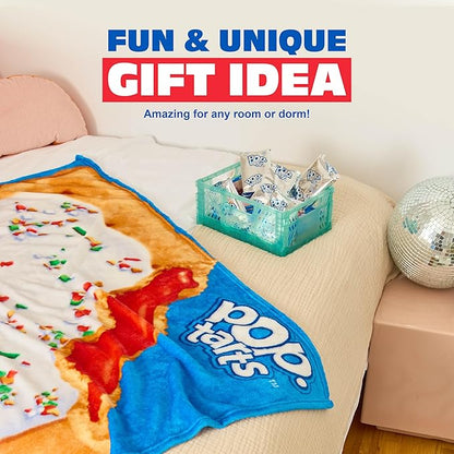 Pop-Tarts™ Cozy Concepts Co. Throw Blanket by Relatable, Looks Like a Giant Strawberry Pop-Tart® to Wrap Yourself Up, for Kids and Teens, 50x60” Cozy Soft Blanket Room Decor