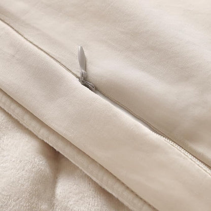 KASENTEX Greek Velvet King Quilt Set, Ultra-Soft Luxe Sheen, 100% Cotton Backing, 150GSM Down-Alternative Fill, Expanded 108×98" Coverage for Fuller Side Drape (1 Quilt + 2 Pillow Shams), Sandshell