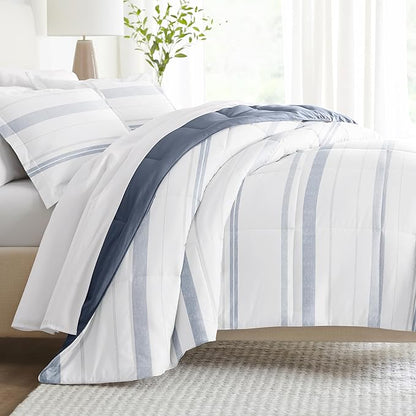 Linen Market Reversible Twin Size Comforter Set (3 Piece) - Bring Luxury Home with Our Soft and Lightweight Down Alternative Comforter Twin Set - This Includes Your Twin Comforter and 2 Pillow Shams