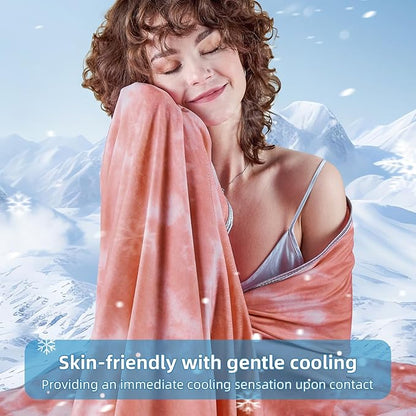 inhand Cooling Blanket Twin Size (60"x80"), Cooling Blankets for Hot Sleepers, Absorbs Heat to Keep Adults Cool for Summer Nights Sweats, Thin Cold Lightweight Blanket for Couch Bed, All Season Use