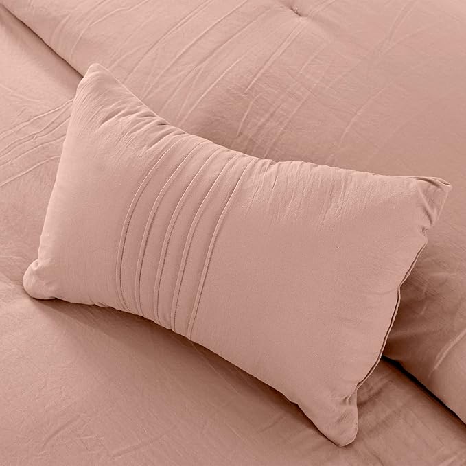 Modern Threads - Comforter Set - Down Alternative Brushed Microfiber - Elegant All Season Bedspread Set - Includes Comforter, Shams, & Decorative Pillow - Luxurious Bedding - Peony Silver, King