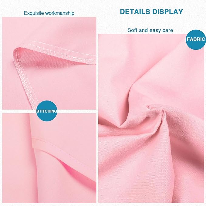 FLXXIE King Pillow Cases Set of 2, Soft Microfiber Pillow Covers with Envelope Closure, Wrinkle, Fade and Stain Resistant Pillowcases, 20x36, Pink