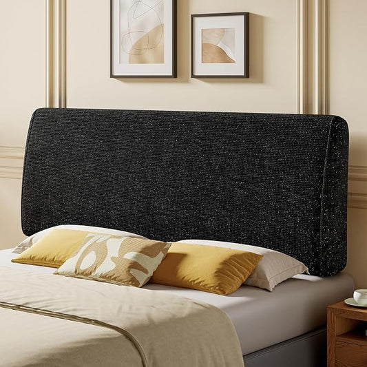 4.7" Upholstered Headboard for Queen Size Bed, Height Adjustable and Ergonomic Headboard, Easy Assemble, Sturdy and Durable, Starry Night Black