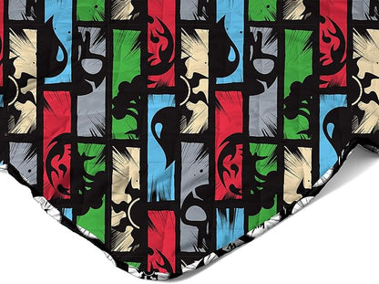 Northwest Magic The Gathering Animated Magic Twin Quilted Blanket, Comfy Throw, Adults Boys Girls, Soft Lightweight Bedding for Bed, or Couch, 60 x 90 inches