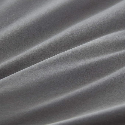 CLOTHKNOW Dark Grey Full Size Comforter Set Gray Bedding Comforter Sets Soft Men Boys Comforter with 2 x Pillow Cases