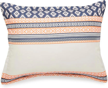 Amazon Basics Lightweight Microfiber Comforter Set, 2-Piece, Twin/Twin XL, Gray Geometrics
