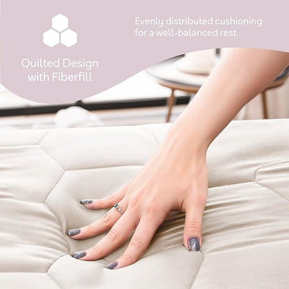 Hearth & Harbor California King Size Quilted Fitted Mattress Pad Cover, 100% Waterproof Mattress Protectors, Deep Pocket Fitted Mattress Cover 8" - 21" (72" x 84", Beige Cream)